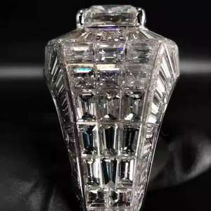 Reloj de Lujo para Hombre con Moissanita - Anillos Elegantes de Estilo Hip Hop con Baño de Rodio y Piedras Creadas en Laboratorio - Product Image 2