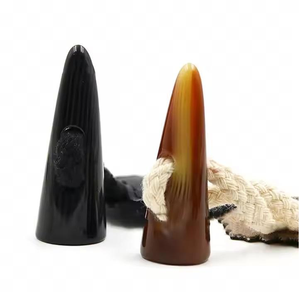 Botones de cuerno de búfalo 100% natural, hechos a mano, de 2 agujeros, ecológicos, para decoración de ropa, de la India. - Product Image 1