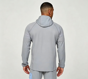 <b>Men</b> Training <b>Jacket</b> Slim Athletic Fit Full Zip Breathable Sportswear Lightweight Long Sleeve Stand Collar Running Workout Front - Product Image 3