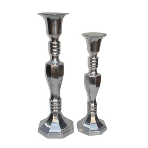 Bougeoir métallique à la mode, présentoir rotatif, en velour, pour décoration de maison - Product Image 1