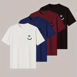 Vente en gros de t-shirts pour hommes de haute qualité, 100% coton, à manches longues, décontractés, imprimés, col rond, personnalisés, grande taille, avec motifs graphiques, Pakistan - Product Image 3