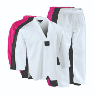 Uniformes de Taekwondo WTF Star Works, 380g, Poliéster y Algodón, Unisex, Logotipo Frontal Personalizado, Color Personalizado, Duradero, Cómodo, Secado Rápido - Product Image 4