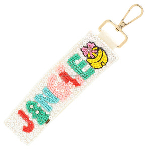 <span class=keywords><strong>Handmade</strong></span> thân thiện với môi Ánh sáng trọng lượng đính cườm Vòng tay <span class=keywords><strong>Keychain</strong></span> dây đeo sequin thêu thư túi quyến rũ tùy chỉnh thiết kế phụ kiện - Product Image 2