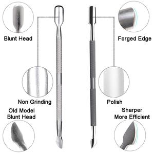 Pinzas para cutículas de hoja afilada de 5mm con borde afilado de acero inoxidable, pinzas para cutículas de uñas con acabado de espejo completo - Product Image 3