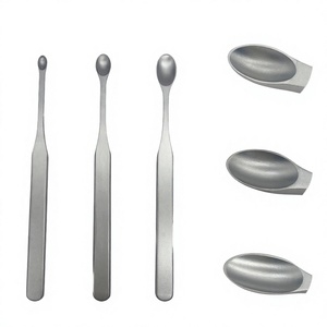 Ensemble d'instruments chirurgicaux en acier inoxydable : Cuillère Hatt et coupe-ligaments rond – Outils orthopédiques pour salle d'opération, utilisation manuelle - Product Image 3
