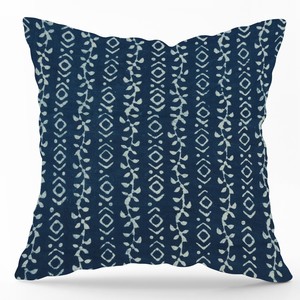 Housse de coussin en coton teint naturel indigo, imprimée à la main, décorative pour canapé - Product Image 4