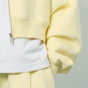 เสื้อฮู้ดครอปซิปสำหรับผู้หญิง ผ้าฟลีซหนา 350GSM รุ่น 2026 / เสื้อฮู้ดครอปซิปสำหรับผู้หญิง สวมใส่สบาย ทรงครอป เหมาะสำหรับฤดูหนาว - Product Image 4