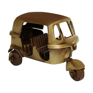 Escultura Artesanal de Latón de Auto Rickshaw, Decoración Tradicional y Cultural para Mesa, Pieza de Arte para Sala de Estar - Product Image 6