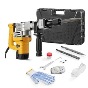 Martello Demolitore Elettrico 1400W, 2900 BPM, per Lavori Pesanti, con Scalpello a 1 Punta e 1 Punta Piatta, Spina USA 110V - Product Image 5