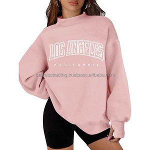 Sudaderas de Invierno para Mujer, Manga Larga, Tejidas, con Logotipo Frontal Personalizado, Colores Personalizables, Cuello Alto, Alta Calidad, a la Moda - Product Image 1