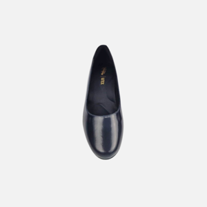 Escarpins formels pour femmes, dessus en cuir lisse, semelle extérieure en caoutchouc, bout fermé, talon moyen - Product Image 3
