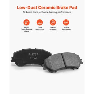 Kit di Riparazione Freni Anteriori e Posteriori per Nissan Rogue 2014-2015, Compatibile con Configurazione a 2 File di Sedili, Diametro Esterno Anteriore Cavo di 11,65 Pollici (296mm) - Product Image 4