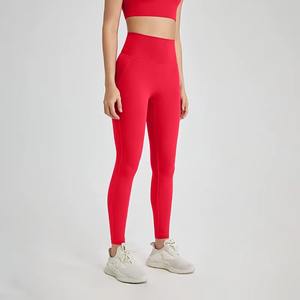 Leggings de Yoga Personalizados al por Mayor para Mujer, Sólidos, Sin Costuras, de Cintura Alta, Moldeadores, para Fitness, Entrenamiento, Running, Deportes, Transpirables y de Secado Rápido - Product Image 5