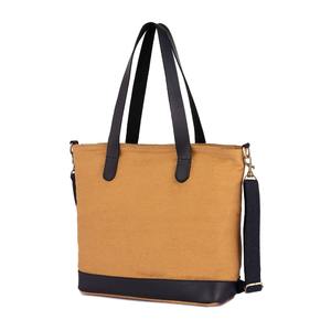 Bolsa de Mano de Lona de Algodón Orgánico, Estilo Vintage, Impermeable, para Viajes, Trabajo, Compras, Duradera, con Bordado Abierto, LCTB-0058 - Product Image 5