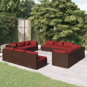 Ensemble de salon de jardin Cinnamon Red en couleur marron - Product Image 1