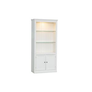Librerie in Stile Retrò Alte 78,75 cm con Luce LED a 5 Colori, Ripiani in Vetro Temperato Regolabili, Espositori - Product Image 1