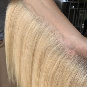 Lace Frontal wig transparente HD #613, 13x4/13x6, dentelle fine avec petits nœuds, transparente - Product Image 6