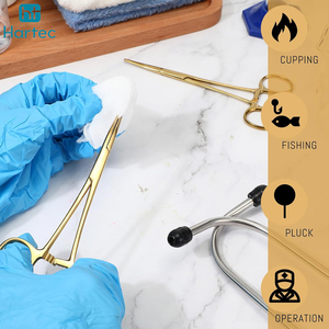 Ensemble de pinces de pêche plaquées or personnalisées, à mâchoires courbées et droites, pinces hémostatiques verrouillables, outils de retrait d'hameçons profonds, accessoires de pêche - Product Image 5