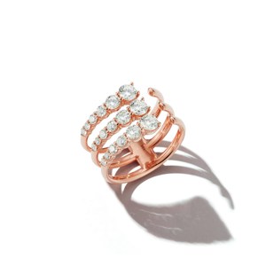 Anillo de Diamante Cultivado en Laboratorio con Diseño Abierto Personalizado, Oro Sólido de 14K y 18K, Engaste de Garra, Acento de Pavé, Anillo de Boda, Venta al por Mayor, Precio de Fábrica B2B, OEM - Product Image 3