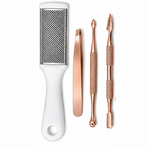 Professional Stainless Steel 7 In 1 <b>Nail</b> <b>Kit</b> Manicure Tools Set Luxurious Rose Gold Adult Use - Product Image 2