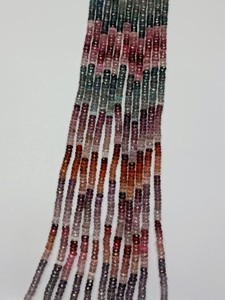 Cuentas facetadas de espinela natural multicolor con corte Heishi de tamaño 4mm-5mm para diseñar joyería única y atractiva. - Product Image 6