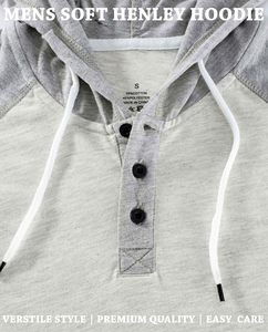เสื้อฮู้ดดี้ผู้ชายแบบหนา ผ้าฟลีซเนื้อนุ่ม ทรงปกติ แฟชั่นสตรีท แขนยาว มีกระเป๋าจิงโจ้ - Product Image 5