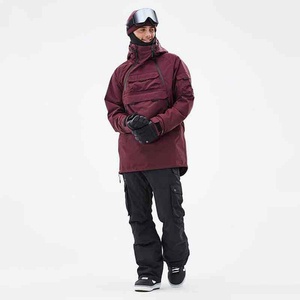 Combinaison de ski thermique unisexe coupe-vent grande taille imperméable respirante pour snowboard par temps froid avec capuche - Product Image 6