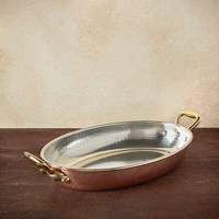 Casserole en cuivre de qualité supérieure avec finition martelée et poignée dorée, poêle à frire durable antiadhésive pour la cuisson des casseroles