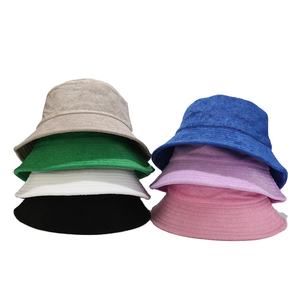 Acheter en gros chapeau seau uni chapeau de pêcheur femmes personnalisé blanc multicolore tissu serviette seau chapeau 2025 - Product Image 1