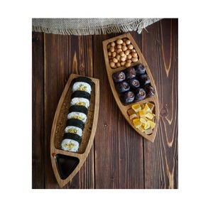 Plateau de service en bois fait main, planche de cuisine naturelle pour fruits, collations, pain, fromages, desserts, apéritifs et repas - Product Image 5