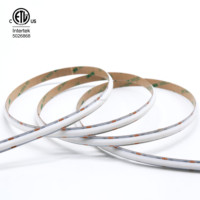 Tira de LED COB de Alta Eficiencia, 336 LED, UL ETL IP20, Tira de LED COB Flexible, 140LM/M, DC24V, 15W, 10mm, 4000K, para Iluminación Interior