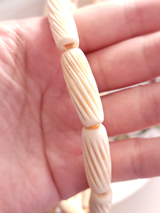 Auténticas Tuberías Redondas de Hueso para el Cabello de 0.5 a 5 Pulgadas, Componentes de Joyería Tallados a Mano, Accesorios Tribales Artesanales al por Mayor FAIZA CRAFT - Product Image 5
