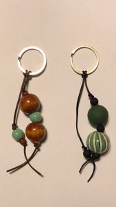 Wholesale Price Natural Wood Bead Keychain Handmade Pendant <b>Key</b> Holder Clip Bag Charm Stylish Car Keyring Fashion Gift - Product Image 3