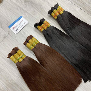 Extensiones de cabello humano virgen ruso a granel de alta calidad en muchos colores, lisas. - Product Image 3