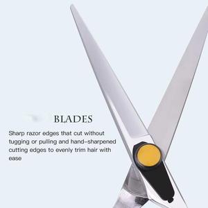 Modern Ergonomic Stainless Steel <b>Barber</b> Scissors Sharp <b>Blade</b> Lightweight Reusable Professional Hair Cutting Shears - Product Image 5