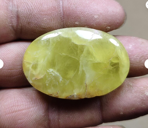 Opale verte naturelle, pierre précieuse de forme ovale, pierre brute pour la fabrication de bijoux, évaluation par une tierce partie - Product Image 2