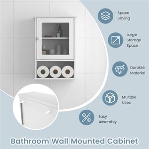 White MDF Bathroom Locker Stylish and Durable Shelves for Organizing Your Space - Product Image 5