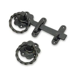 Loquet à poignée robuste pour porte, forgé à la main, noir antique, prix usine, vente en gros, en fonte, style vintage, loquet à poignée Suffolk - Product Image 3