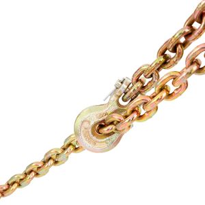 Catena di traino e di fissaggio zincata certificata DOT, limite di carico di esercizio 4900 libbre, 5/16FT x 20FT, G80, con ganci di bloccaggio, misura 5/16FT - Product Image 4
