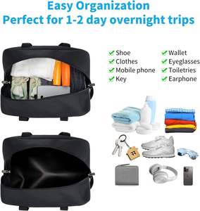 Extra Large Foldable Travel Duffel Bag with Separate Shoe Compartment and Water Resistant Fabric for Moving and Sports - Product Image 5