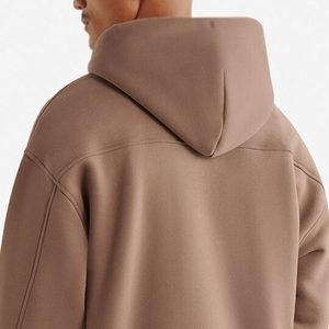 Sudadera con capucha para hombre, de tejido grueso, forro polar suave, corte holgado, estilo urbano, cálida, informal, personalizable. - Product Image 4