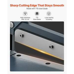 Outil de coupe de plaques métalliques robuste, cisaille manuelle à guillotine de 12 pouces, cadre solide, coupe de haute précision pour cartes de circuits imprimés - Product Image 3