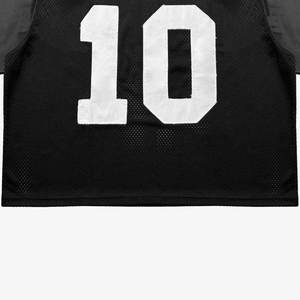 Vente en gros 2026 – Maillot de sport personnalisé de basketball et de football, séchage rapide, en maille, unisexe, coupe ample et courte, 100 % polyester - Product Image 6