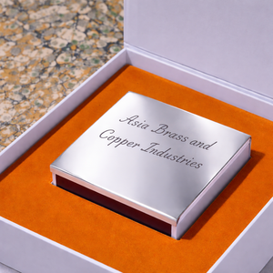 กล่องใส่ไม้ขีดไฟทองเหลืองเคลือบเงิน กล่องใส่ไม้ขีดไฟสไตล์โบราณแบบสลักลาย กล่องใส่ไม้ขีดไฟทองเหลืองแบบทันสมัย - Product Image 3