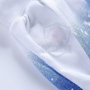 ชุดออกกำลังกายขาสั้นสำหรับผู้ชายชุดออกกำลังกายฟิตเนสเอวยางยืดยาวถึงเข่าระบายอากาศได้ดีเป็นมิตรกับสิ่งแวดล้อมเสื้อยืดเข้าชุดกางเกงขาสั้น - Product Image 3