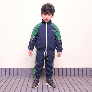 Ensemble de survêtement rétro années 90 colorblock - Coupe-vent avec passepoil contrastant pour jogging - Vente en gros - Product Image 1