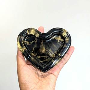 Resin <b>Ashtray</b> With New Design For Outdoor Patio Garden Decoration And Windproof Cigarette Holder Application - Product Image 1