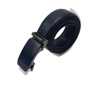 Ceinture en cuir véritable élégante à boucle automatique noire pour homme, ceinture en cuir de qualité supérieure, élégante et durable, parfaite pour les occasions formelles et décontractées - Product Image 2