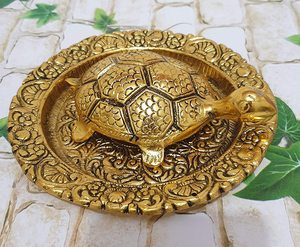Tortuga de Metal Kachua Hecha a Mano para Vaastu y Feng Shui, para la Buena Suerte y la Prosperidad, Decoración para el Hogar y la Oficina - Product Image 5