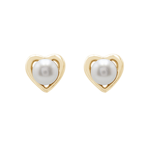 Nuevos Pendientes de Perlas Redondas de Agua Dulce en Forma de Corazón, Plata de Ley 925, Diseño Clásico, Joyería Fina para Mujer - Product Image 4